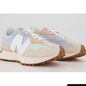 New Balance 327 Women's Sneakers - Pastel Lilac Mint Cream Beige